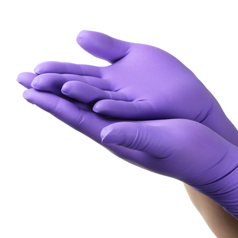 Disposable Household Red Food Grade Nitrile Synthetic Gloves Powder Free Cleaning Nitrile Exam Gloves