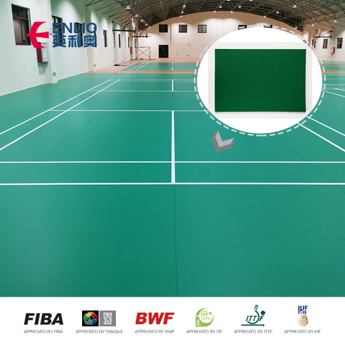 Tikar Lantai Gelanggang Badminton Anti-gelincir BWF gelanggang badminton lantai berkualiti baik