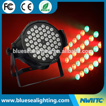 Factory price DMX 54x3w rgbw par can led par 64 led par light