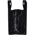 Custom Black Printing Recycling Recycled Reusable Packaging T Shirt Bags