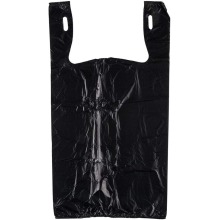 Custom Black Printing Recycling Recycled Reusable Packaging T Shirt Bags