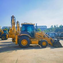 Bộ nạp phía trước và máy kéo backhoe