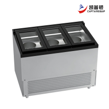 Flip-Top Ice Cream Display Cooler