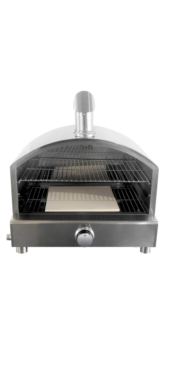 Double-deck gas pizza oven