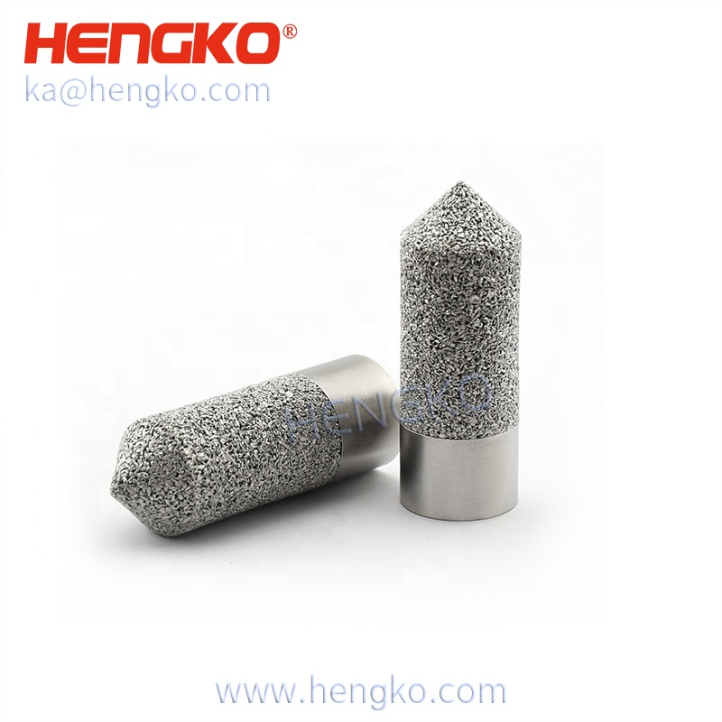 HNEGKO High quality sintered porous stainless steel waterproof sensor housing 60-90 microns for dew point sensor enclosure