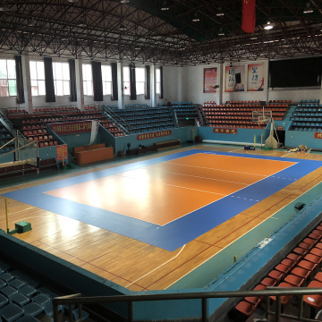 Revêtement de sol en PVC sportif pour le volley-ball, le handball et le gateball