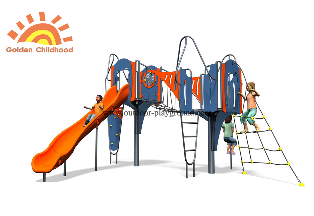 Outdoor Plastic Play Climbing Slide Structure Playground