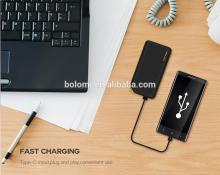 2017 Aluminium alloy external battery power bank with usb port for phone device