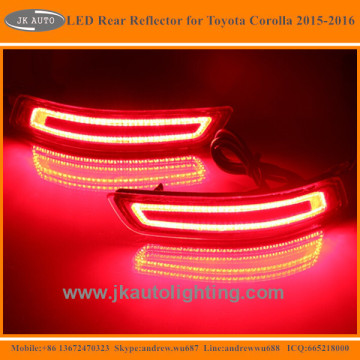 High Quality LED Rear Bumper Reflector Lights for Toyota Altis Corolla Multifunctional LED Reflector for Toyota Altis Corolla