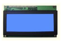 Blue Smart Monochrome LCD Module , Custom Dot Matrix LCD Mo
