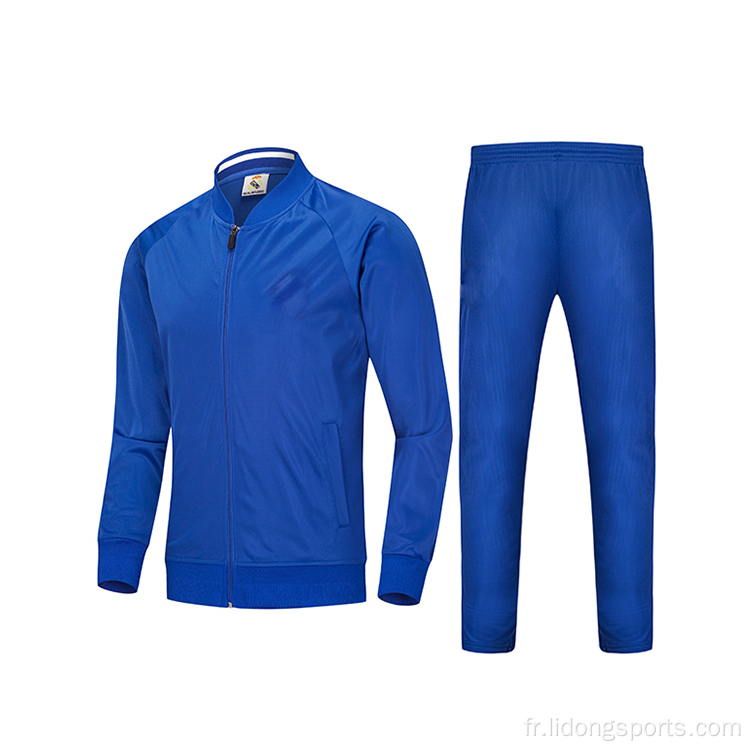 Équipe de football masculine en gros Real Club Plain Tracksuits