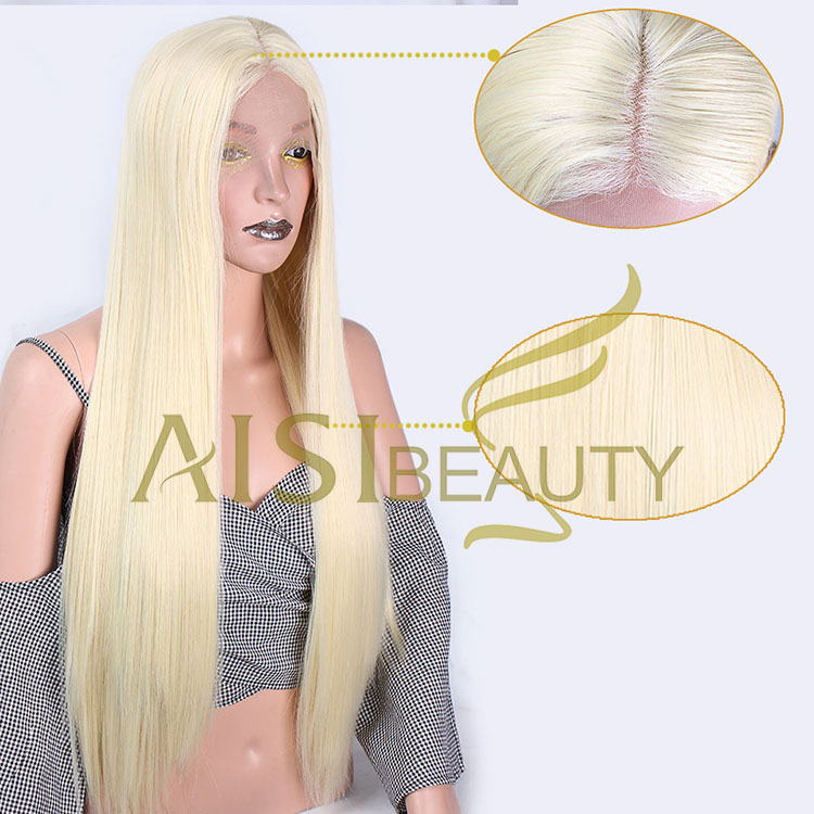 Aisi Beauty Wholesale Cheap Vendor 26 Inch Long Silky Straight Lace Frontal Synthetic Hair For Black Women Lace Front Wig