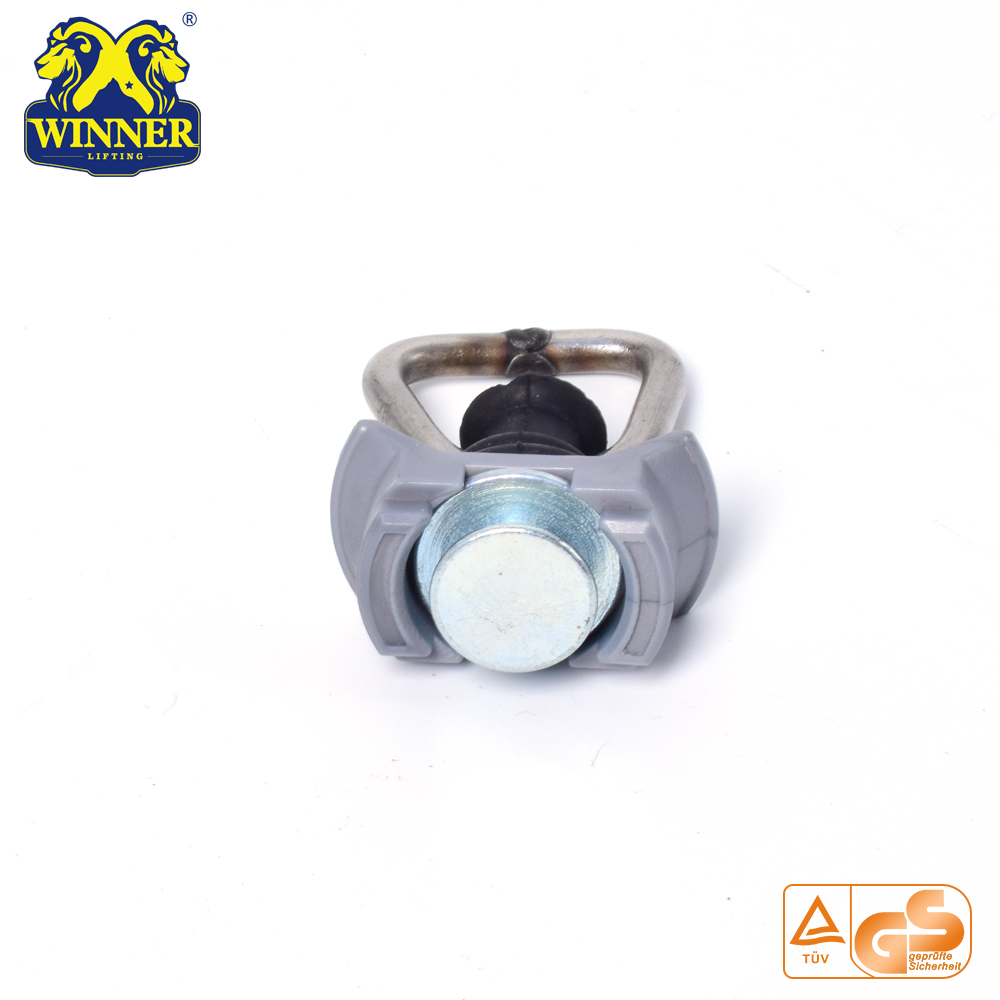 Plastic Base Single Stud Fitting With SS D Ring