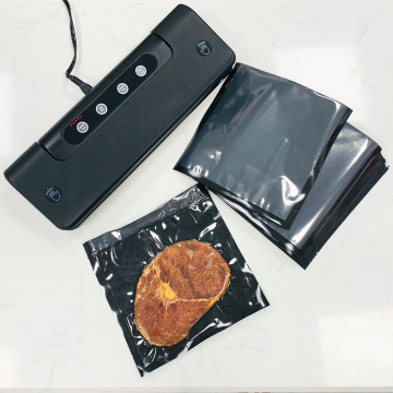 Factory Supply Pre-Cut Black Plastic Vacuum Sealer Storage Bags