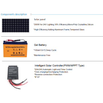 Réverbère solaire de 8 mètres avec batterie Vietnam