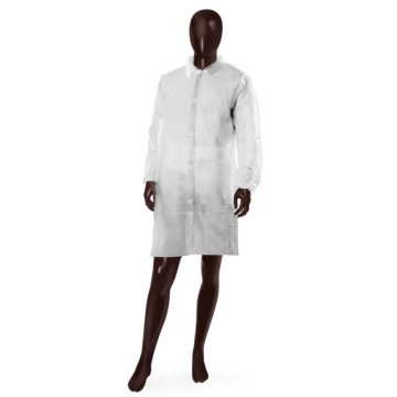 Robe d&#39;isolation de chemise de laboratoire étanche à la poussière