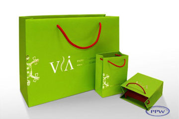 Colored LOGO Printed Retail Paper Bag Carrier Bag