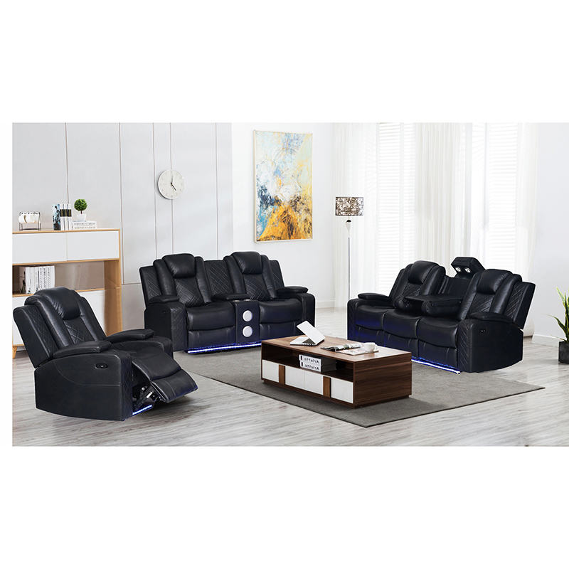 Home Theater Electric 3+2+1 Recliner Sofa Set