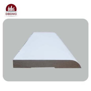 Hot sale 4880MM gesso primed MDF moulding skirting moulding