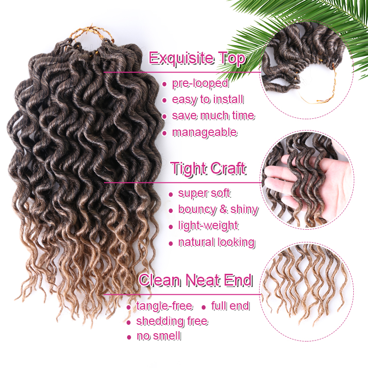 Mambo Faux Curly Spring Twist For Toddlers Synthetic Kids Locs Super Cute Crochet Braiding Hairstyle For Kids Hair Extension