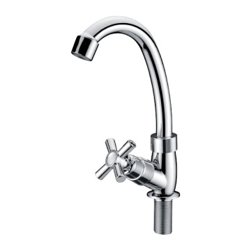 Cross-shape Handle Pull Out Flexible Hose Kitchen Faucet