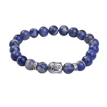Sodalite 8MM Gemstone Buddhism Prayer Beads Bracelets