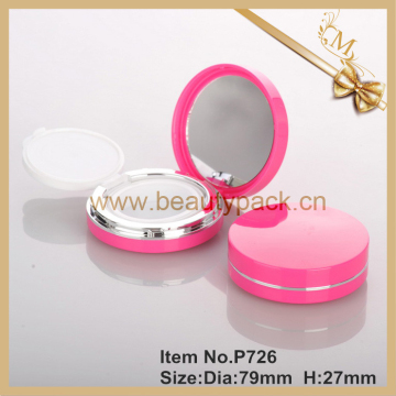cosmetic compact powder case with mirror
