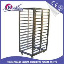 Folding Stainless Steel Baking Rack Trolley for Rotary Baking Oven
