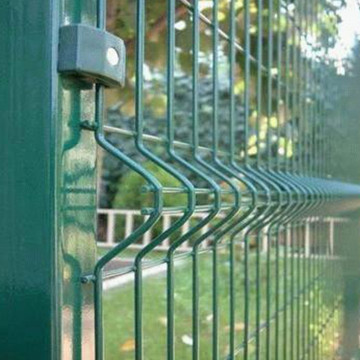 pvc coated Welded 3D curved wire mesh fence