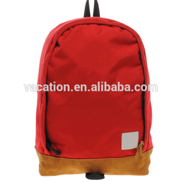 Red color high school student bag