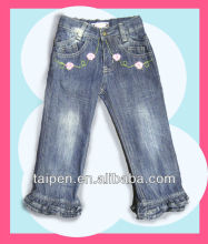 2016 Fashion New Style Kids Girls New Model Cotton Jeans Factory