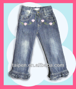 2016 Fashion New Style Kids Girls New Model Cotton Jeans Factory