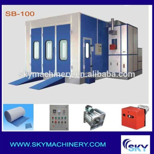 SB100, industrial paint spraying booth infrared paint dryer