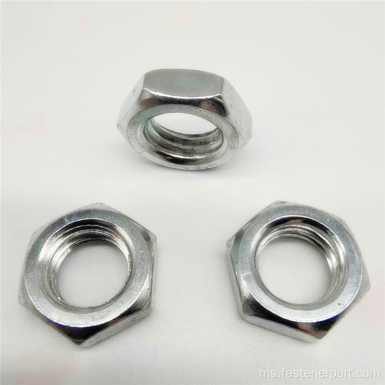 A2 Logam Kunci Titanium Hexagon Flange Nut