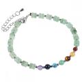 7 Chakra Yoga Méditation Bracelet Reiki guérison Crystal Stone Double couche Perles de pierre précieuse naturelles Brangle pour femmes hommes