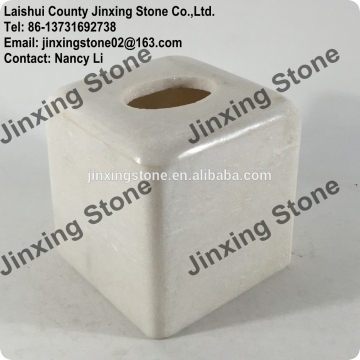 Wholesale Stone Paper Tissue Box Napkin Holder Marble Toilet Paper Holder Household Articles