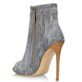 Hohe Stiletto-Ferse peep offene Zehe Booties