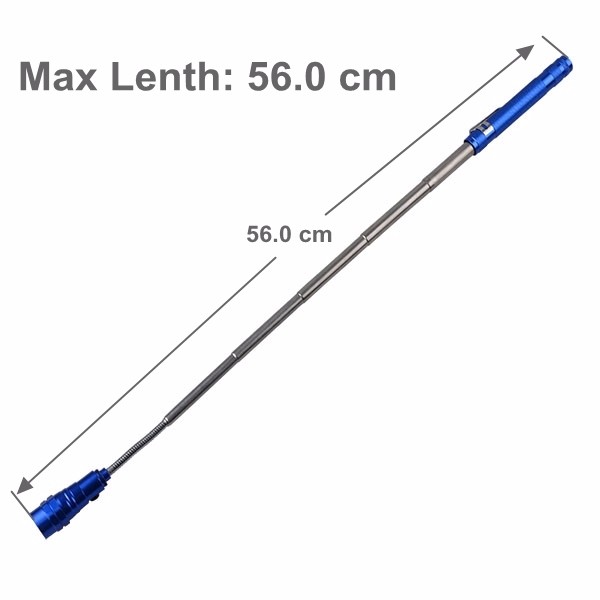 3 LED Flexible Torch Telescopic Extendable Magnetic Pick Up Tool Light Flashlight