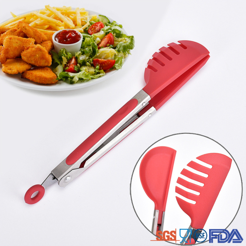 Mini Nylon pasta serving kitchen food tong