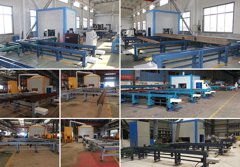 H Beam Profile Cutting Robot CNC H Beam Cutting Beveling Machine for Steel Structure