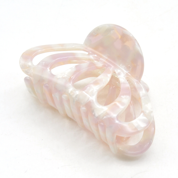 Custom color and shape small clear acetate women hair clip claw