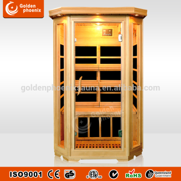 2 Person Samll Corner Carbon Heater Sauna Infrarot saunakabine G2CP