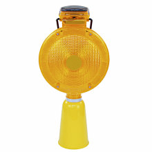 Solar Power LED Warning Light for Traffic Cone