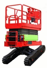 Advanced Bi-leveling Scissor Lift with Crawler Mobility