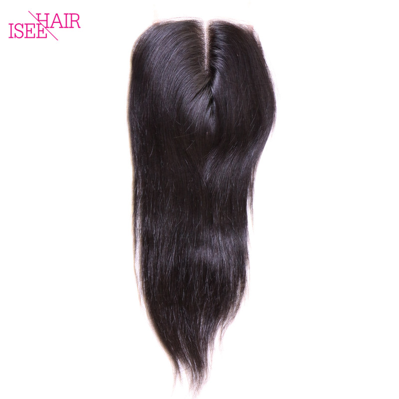 4X4 Free Sample Closure Raw Unprocessed Brazilian Hair Straight Silk Top Lace Closure