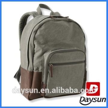 Canvas backpack china school bags for teenager