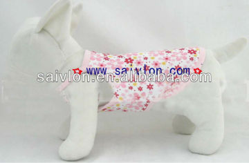 Beautiful printed flower dog clothes beautiful pet dog clothes