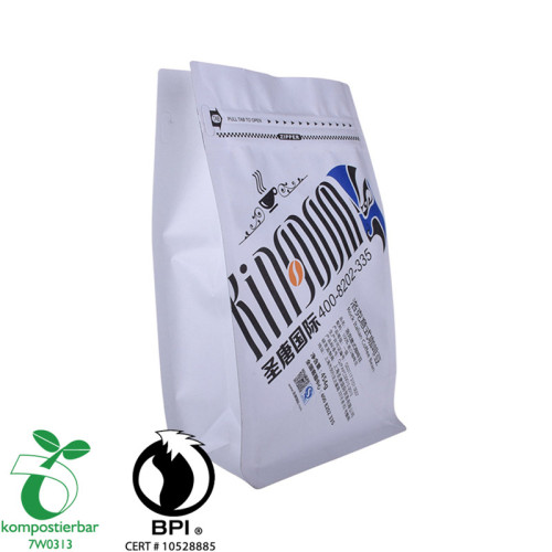 Zipper Box Bottom Custom Biodegradable Plastic Bag