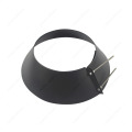 Black 5 inch adjustable firestop with ceilling plate