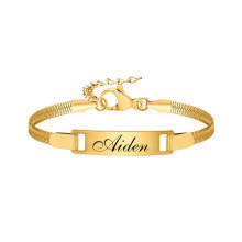 Amiee Jewelry: Custom Anti-Allergy Stainless Steel Baby Name Bracelets